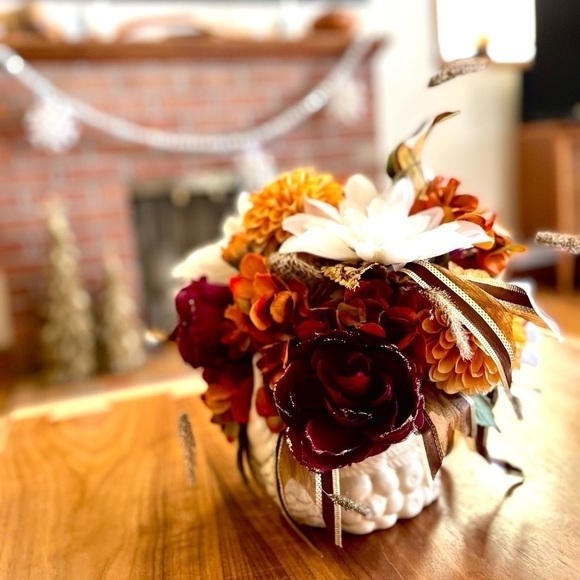 VINTAGE TURKEY PLANTER CENTERPIECE - Picture 5 of 10